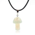 Natural Crystal Mini Small Mushroom Pendant Necklace - Minihomy