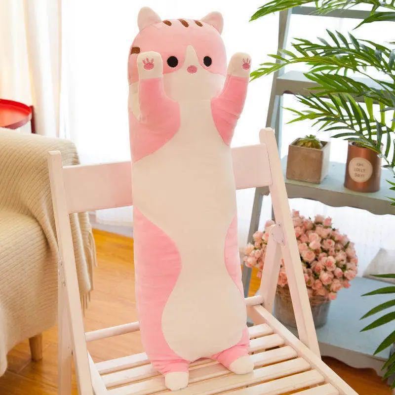 Long Cat Pillow Plush Toy Doll