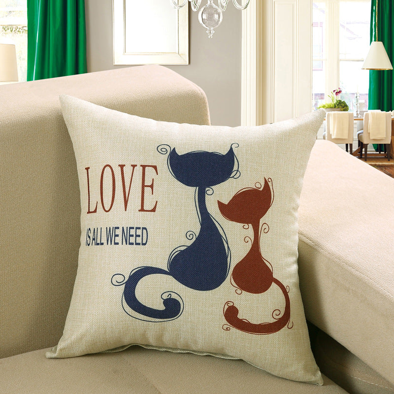 Printed Sofa Cushion Cover - Home Decoration