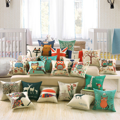 Printed Sofa Cushion Cover - Home Decoration