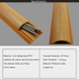 50x14mm Wood Grain Floor Cable Shield PVC Duct Cord Cover Ca - Minihomy