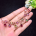 Natural Candy Color Tourmaline Necklace Chain Row Female Crystal Clean Color Good Brazil Rainbow Candy Tourmaline