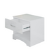 Modern High-gloss Bedside Table Storage Cabinet With One Drawer - Minihomy