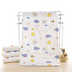 Cotton 6-layer washed gauze folds children's towel