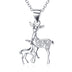 Fawn Pendant 925 Silver Necklace - Minihomy