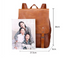 PU Leather Travel Backpack Leather Men Laptop Backpack Male Large Capacity - Minihomy