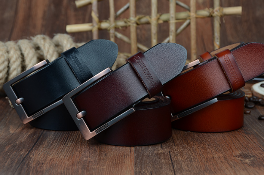 Genuine Leather Belt for Men - Durable & Stylish