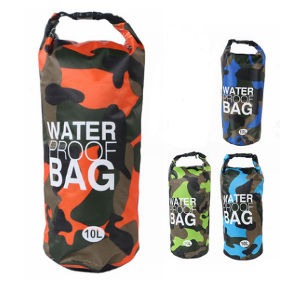 Camouflage waterproof bucket bag beach bag waterproof bucket bag outdoor drifting waterproof bag waterproof bag - Minihomy