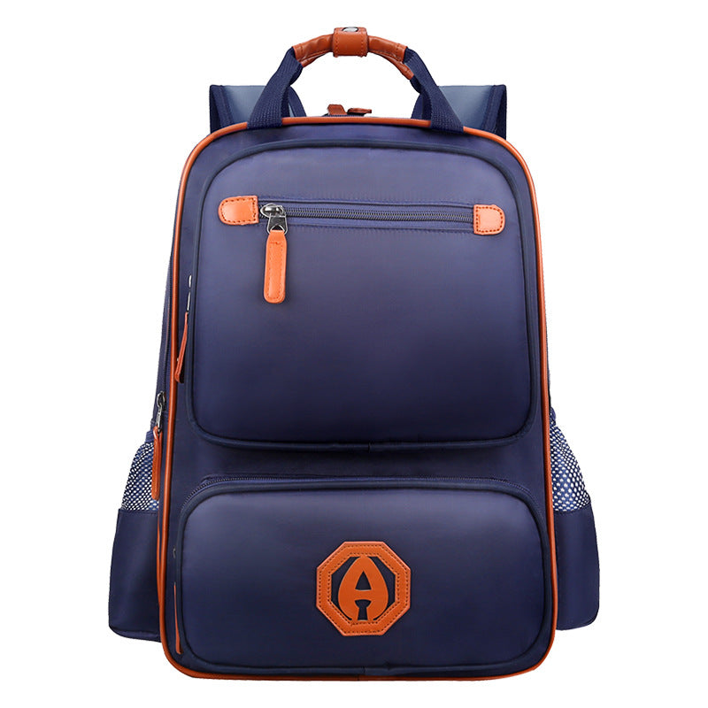 English aristocratic children's schoolbag 6-12 year old schoolbag boys and girls 1-3-5-6 grade super light backpack - Minihomy