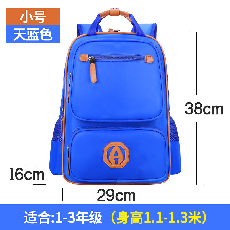 English aristocratic children's schoolbag 6-12 year old schoolbag boys and girls 1-3-5-6 grade super light backpack - Minihomy