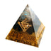 Strengthen wealth help tower business natural crystal 4-5cm energy Orgone pyramid decoration craft resin gift