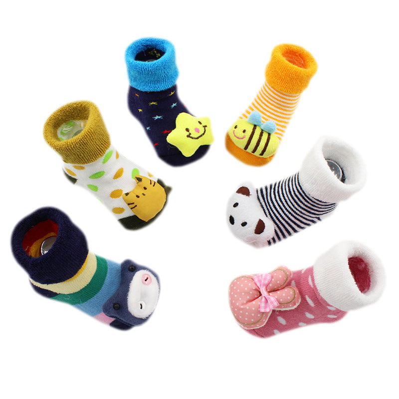 Stitching Doll Baby Floor Socks