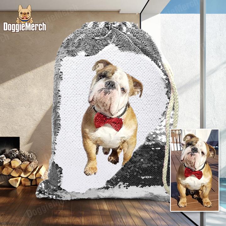 Custom Sequins Backpack of Your Pet's Photo - Minihomy