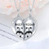 Best Friend Necklaces for 2 Panda Necklace BFF Friendship Necklace for 2 pcs Heart Forever Cute Animal Necklace 925 Sterling Silver Jewelry - Minihomy