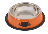 Color stainless steel pet cat bowl