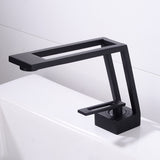 Black minimalist industrial style household bathroom faucet - Minihomy