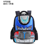 Male and female schoolchildren's schoolbag 1-3-6 grade hard shell car children waterproof 3D flashlight double shoulder package - Minihomy