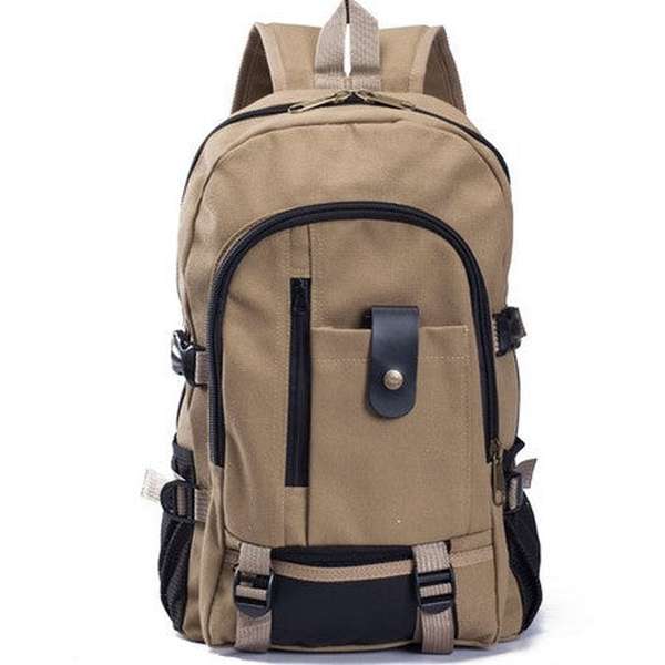 Men's Backpacks Canvas Backpack Student Bags - Minihomy