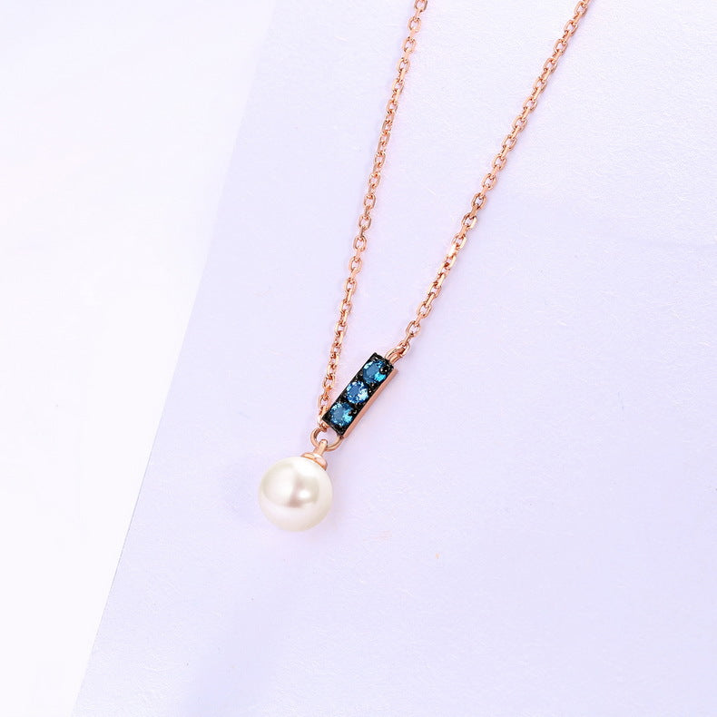 14K Rose Gold Jewelry Pearl Necklace - Minihomy