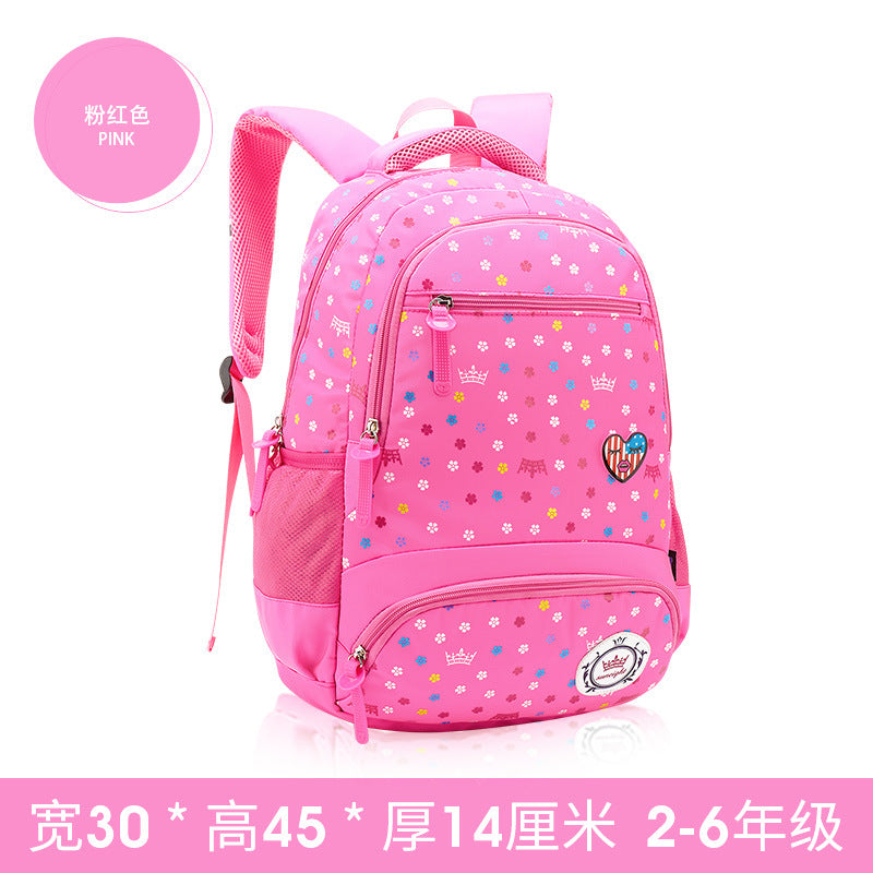 A primary schoolboy and children's schoolbag girl 2-6 grade  knapsack Korean shoulder Princess bag super light weight loss - Minihomy