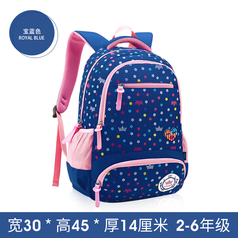 A primary schoolboy and children's schoolbag girl 2-6 grade  knapsack Korean shoulder Princess bag super light weight loss - Minihomy