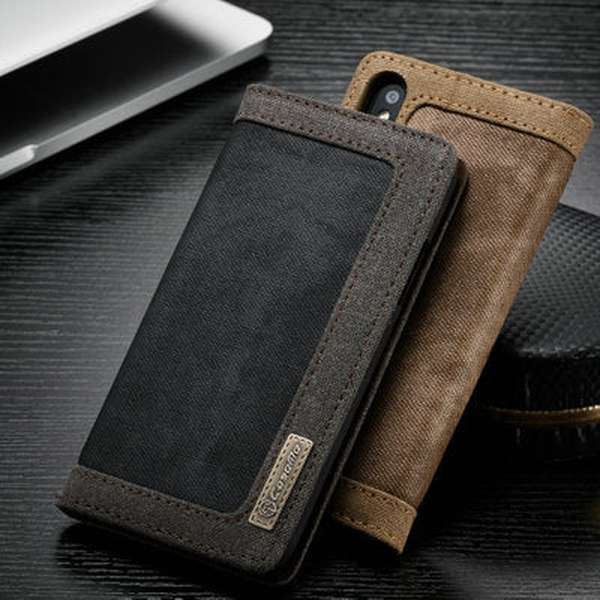 Canvas material  leather Phone case - Minihomy