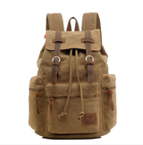 Men's backpack vintage canvas backpack