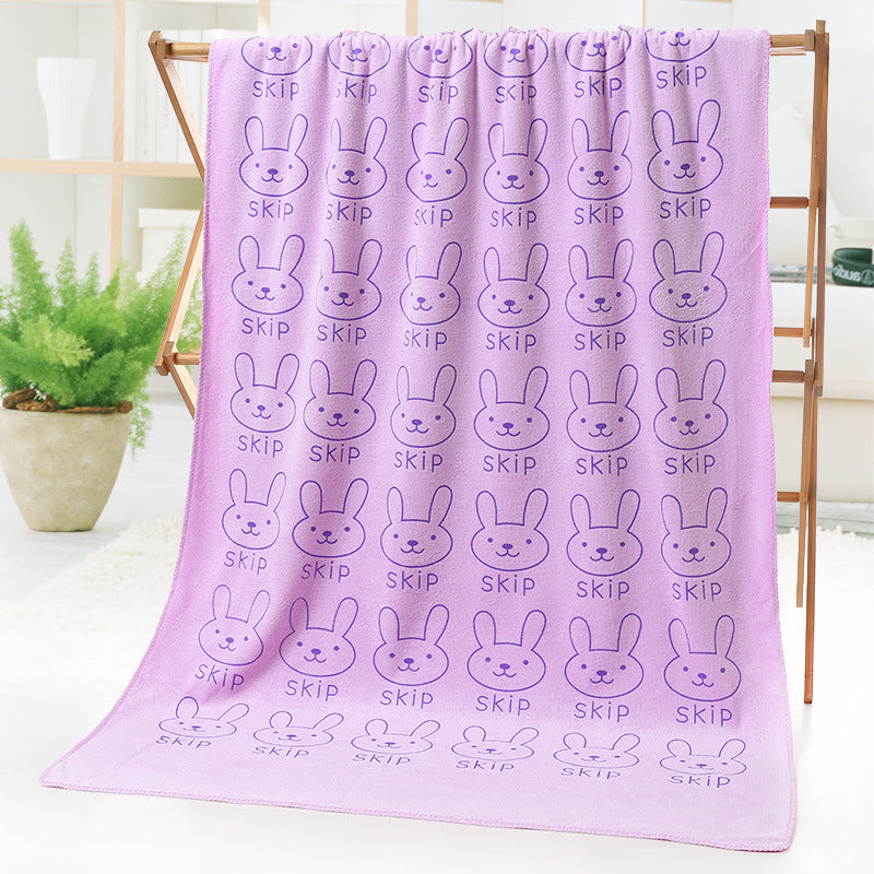 Bath towel beach towel cartoon print - Minihomy