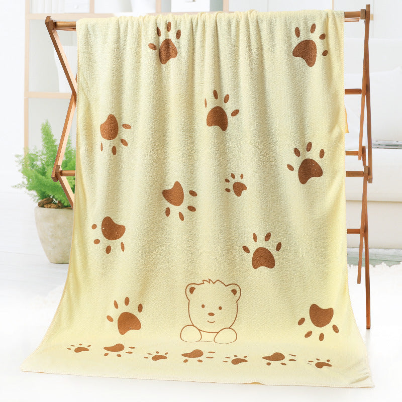 Bath towel beach towel cartoon print - Minihomy