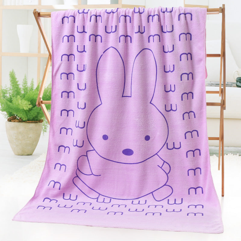 Bath towel beach towel cartoon print - Minihomy