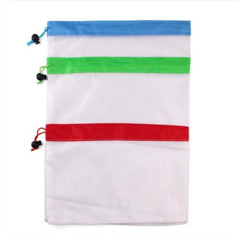 Fruit and vegetable multi-functional splicing beam mouth mesh bag suit combination - Minihomy