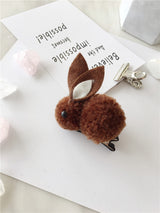 Hair ball rabbit hair ring