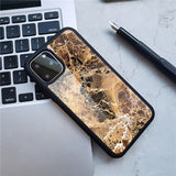 Glass Back Acrylic Back Tpu Soft Side Anti-Slip Pattern Phone Case