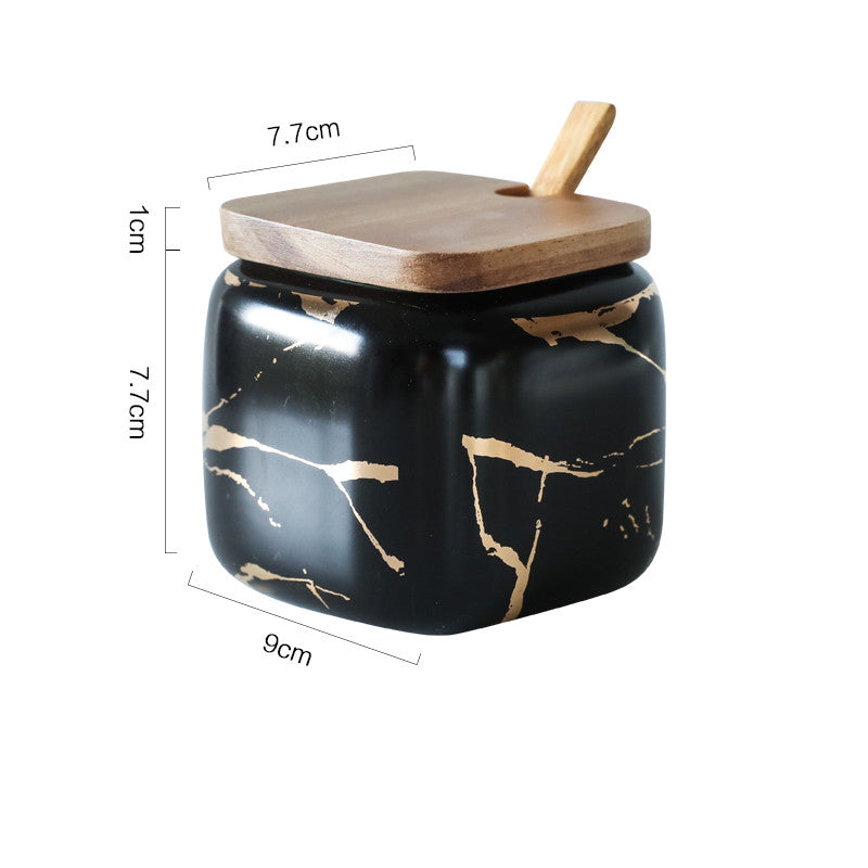 Nordic Gold Marble Jar Set - Minihomy