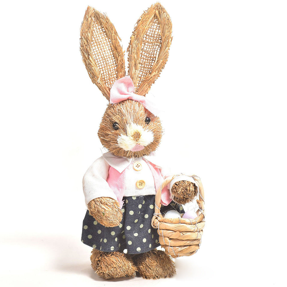 Simulation Papyrus Easter Rabbit Decoration Home