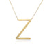 Fabulous Rose Gold Plated Stainless Steel Initial Letter Pendant Necklace - Minihomy