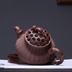 Raw ore purple clay bamboo woven pan pot