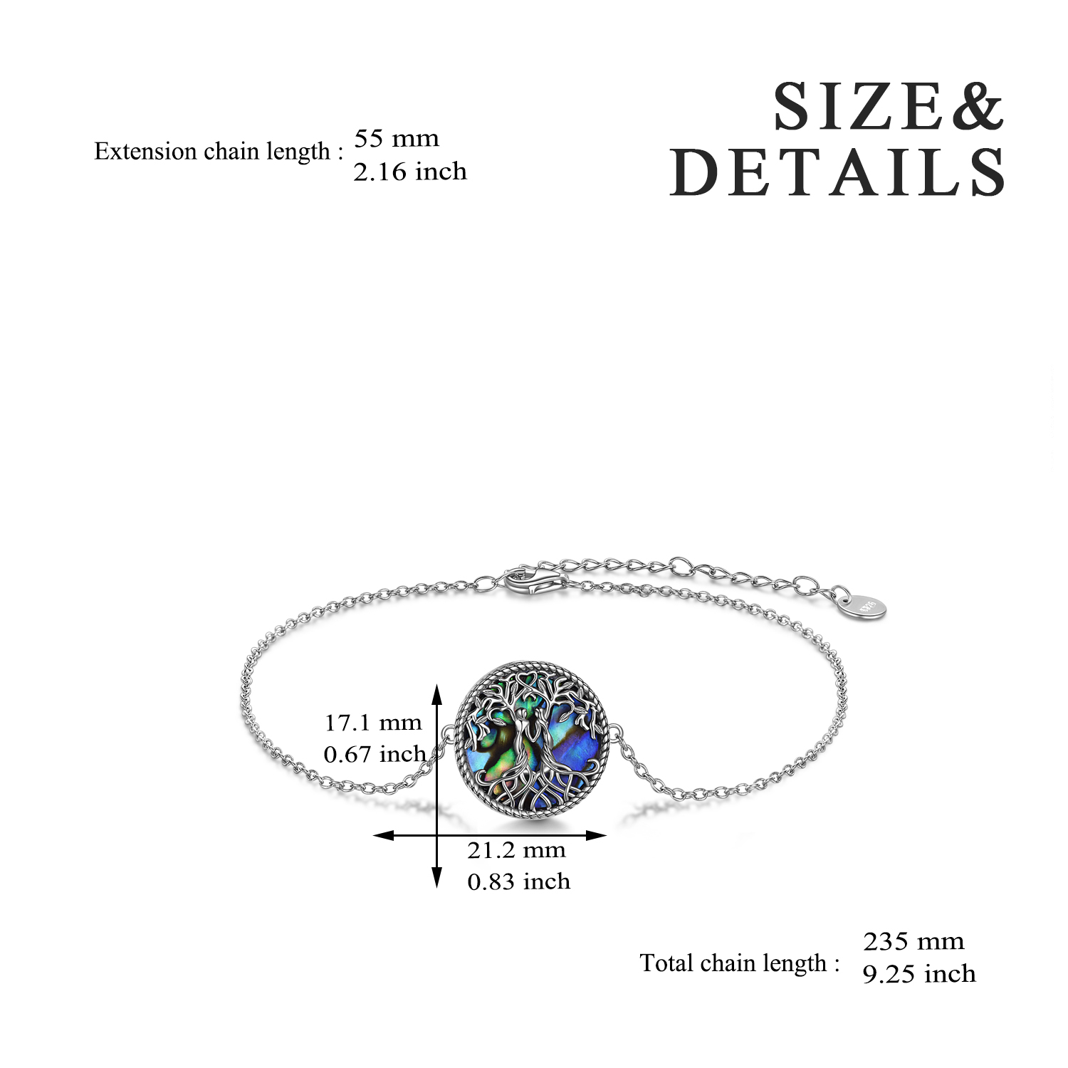 Sterling Silver Tree of Life Sister Pendant Necklace Jewelry Birthday Jewelry Gift Necklaces for Sisters