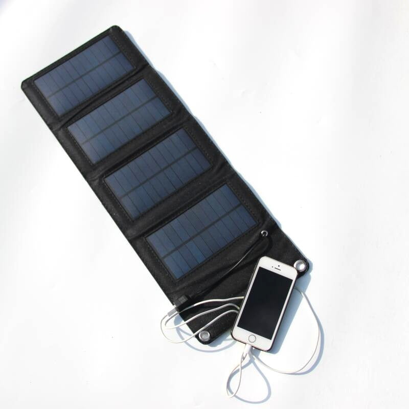 Outdoor 8W folding solar charger Direct charging collapsible solar package Off-road emergency mobile power supply - Minihomy