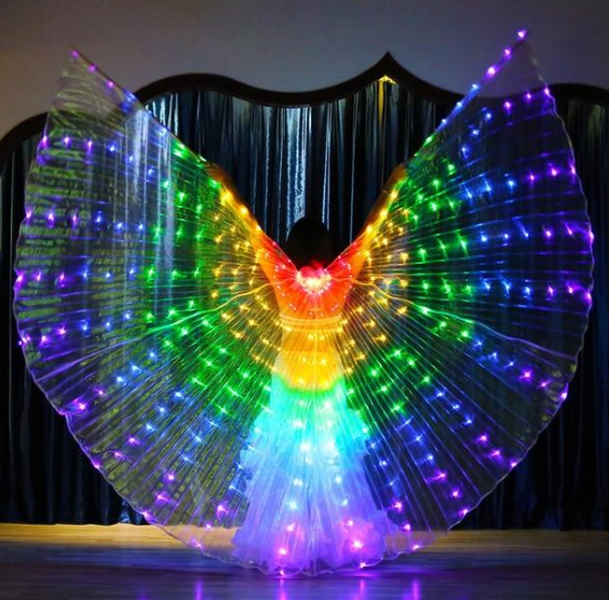 LED Butterfly Wings - Halloween Stage Performance Props - Minihomy