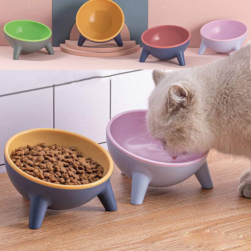 Cat Dog Bowl With Stand Pet Feeding Food Bowls Dogs Bunny Rabbit Nordic Color Feeder Product Supplies Pet Accessories - Minihomy