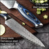 Kitchen Stainless Steel Damascus Knife Set - Minihomy