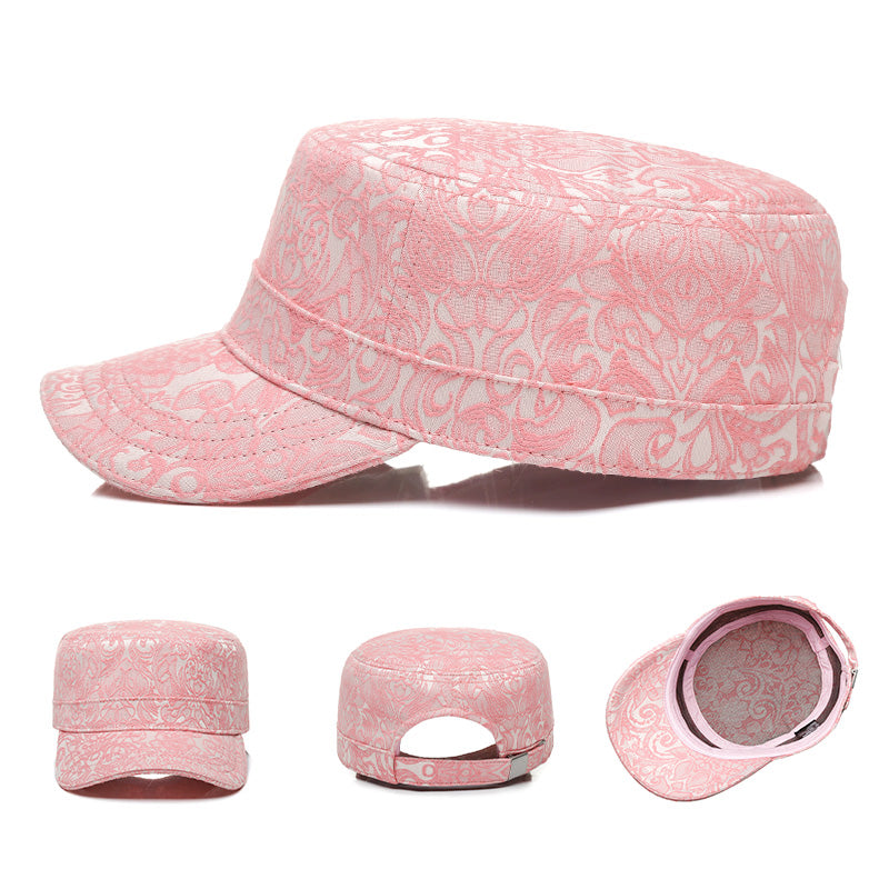 Three-dimensional Jacquard Women's Flat Hat