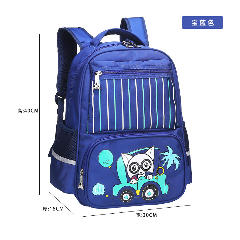 Children's schoolbags, schoolchildren, boys and girls, 1-3-4-6 grade English wind reducing children's backpacker - Minihomy