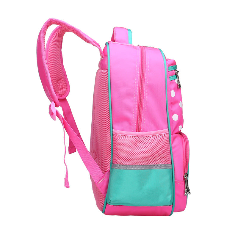 Children's schoolbags, schoolchildren, boys and girls, 1-3-4-6 grade English wind reducing children's backpacker - Minihomy