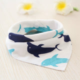 Baby Bibs Waterproof Triangle Cotton Cartoon Child Baberos Bandana Bibs