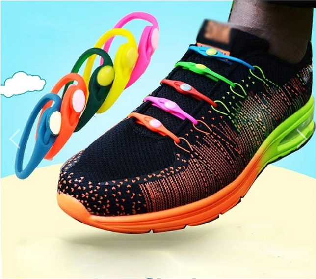 Silicone Elastic Multi-size Horn-shaped Shoelaces