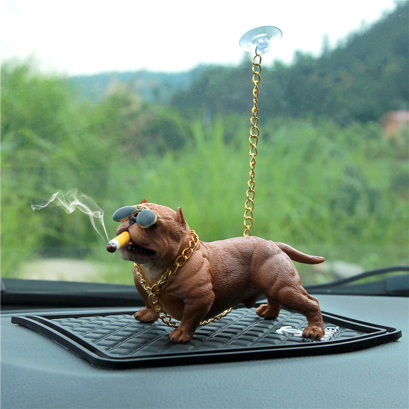 American Bully Dog Dashboard Decor - Minihomy