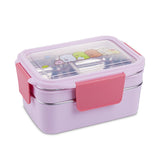 Stainless steel lunch box double lunch box