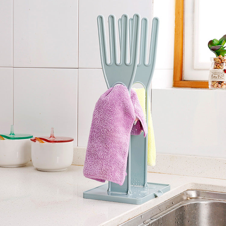 Creative household multifunctional detachable glove airer kitchen storage rack - Minihomy